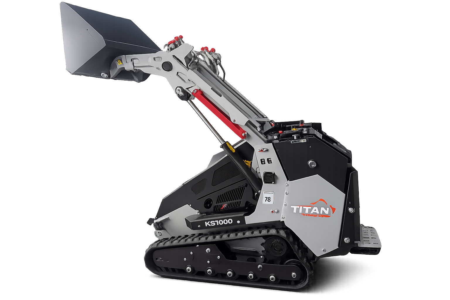 KS1000 Mini Skid Steer Loader side view