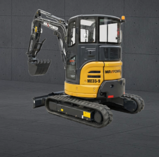 ME35.9 compact excavator rear view