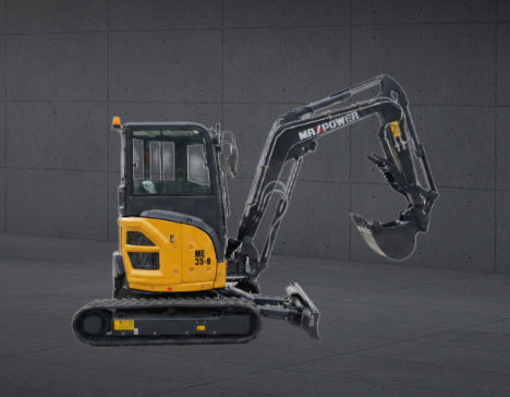 ME35.9 compact excavator side view